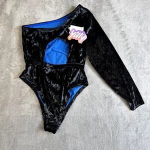 Yitty PLUSSHY Asymmetrical Bodysuit – Iconic Black XL – NWT